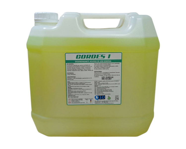 Desengrasante Acuoso de uso general Cordes 1 Quimica10 (20lt)