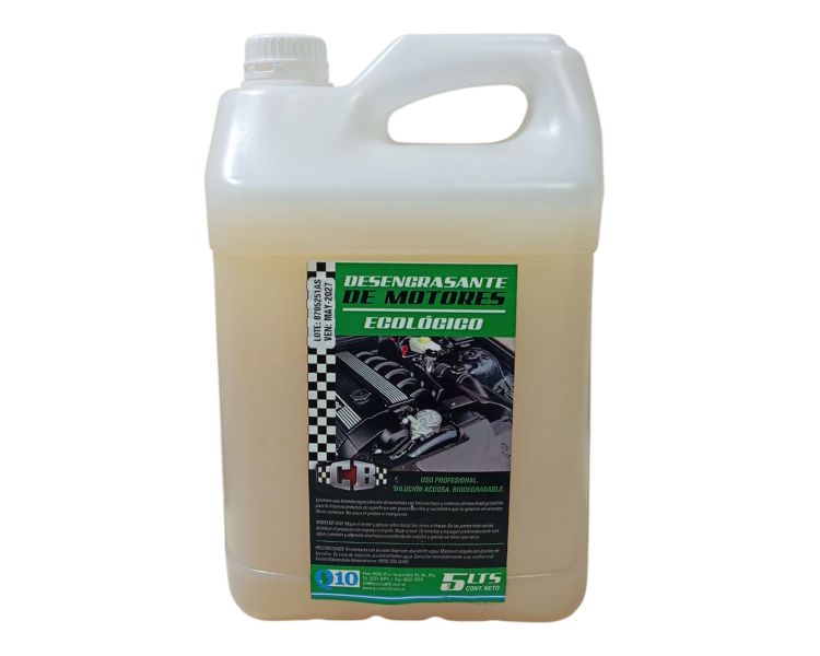 Limpia Motores Desengrasante CB Ecológico Quimica10 (5Lt)
