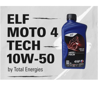 Aceite Sintético Elf de Motor Moto 4 Tech 10w50 x 1lt (4 UD)