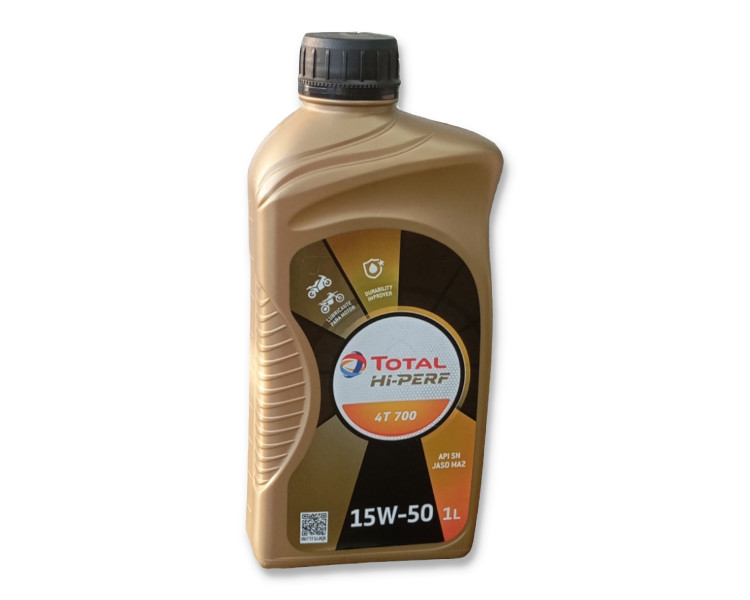 Aceite Semi-sintético Total Hi-Perf 4t 700- 15w-50 x 1 lt.
