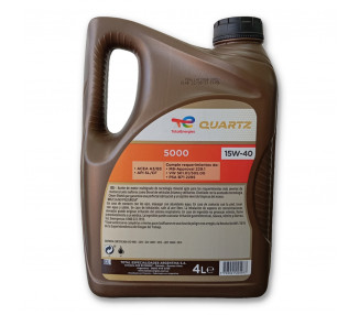 Aceite Mineral Total Quartz 5000 15w40 (caja)