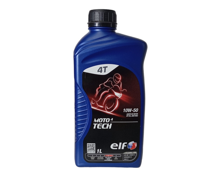 Aceite Sintético Elf de Motor Moto 4 Tech 10w50 x 1Lt.