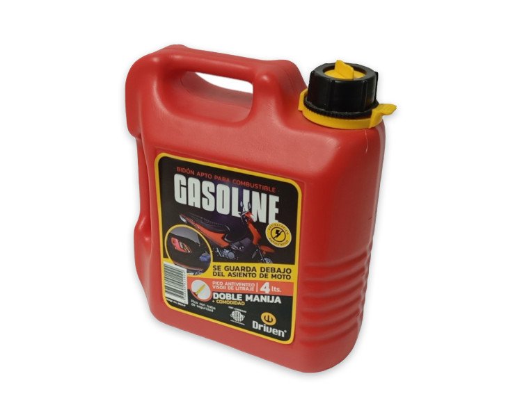Bidón Combustible Extra Chato Pico Vertedor Driven (4lts)