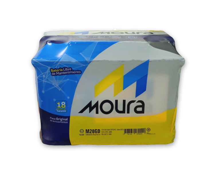 Batería M20gd Ford Fiesta Gol Power Corsa 12v 65ah Moura