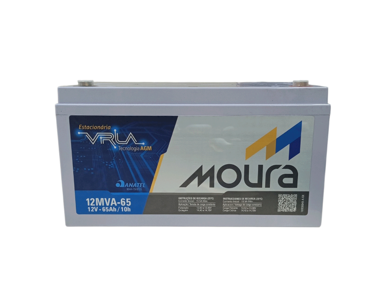 Batería Gel 12mva-65 Ups Alarmas 12v 65ah Moura