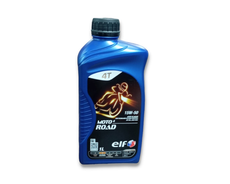 Aceite semi-sintético ELF Moto 4 Road 15W50 X 1 lt.