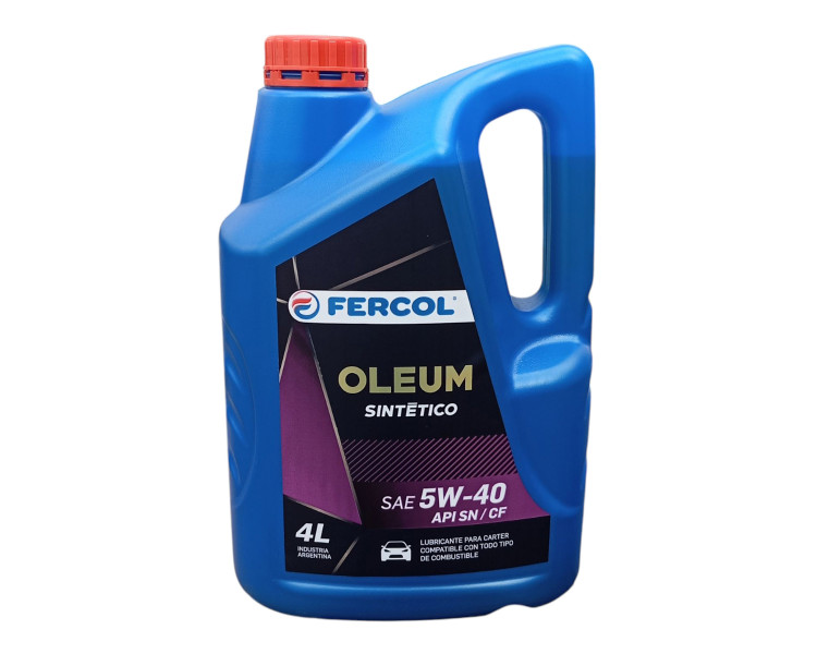 Aceite Fercol Oleum Sintetico 5w-40 Multigrado (4lt)