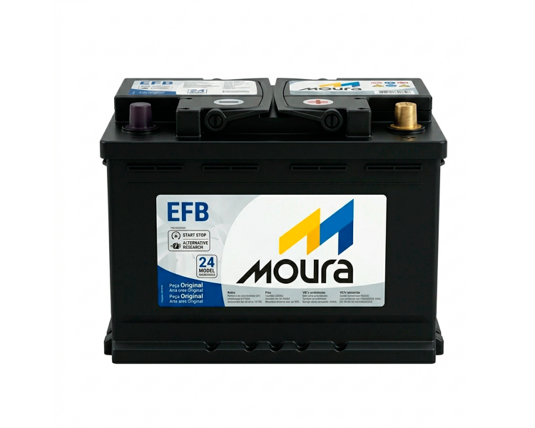 Bateria MF72LD Start Stop 12v 72Ah Mercedes Vw Audi Moura