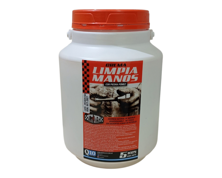 Crema Limpia Manos Elimina Grasa Química 10 (5kg)