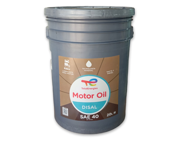 Aceite Mineral Total Motor Oil Disal Sae 40 (20lts)