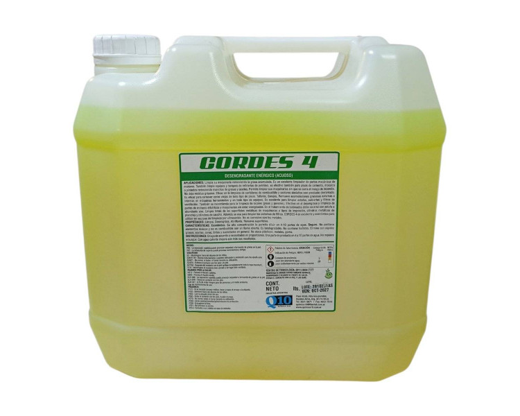 Desengrasante Acuoso Industrial Cordes 4 Quimica10 (20lt)