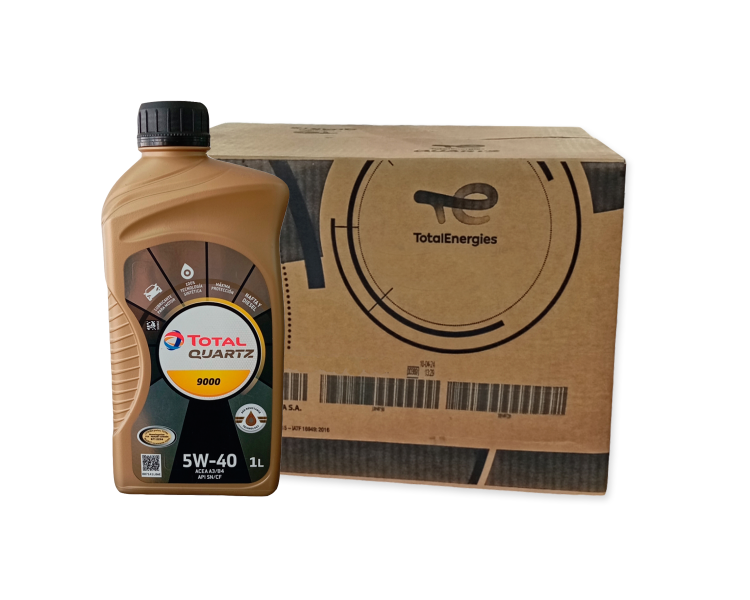 Aceite 5w-40 sintético Total Quartz 9000 (caja x 20 ud)