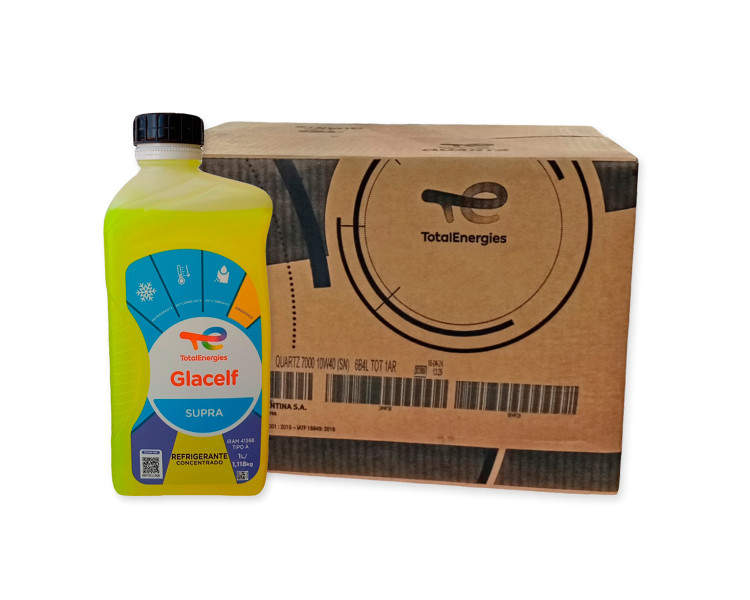 Liquido Refrigerante Total Glacelf Supra Amarillo (Caja x 20)