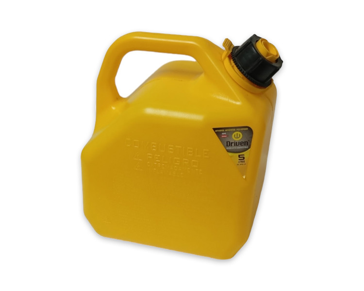 Bidón Combustible Amarillo Pico Vertedor Driven (5Lts)
